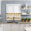 Golden Orange Fall Kitchen Curtains Set Rod Pocket 3-Piece 6