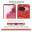 Θήκη Glitter με αντικραδασμική προστασία για Google Pixel9Red TPU/PC 6