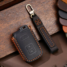 Leather Smart Car Key Cover for Toyota 4Runner Tundra Tacoma