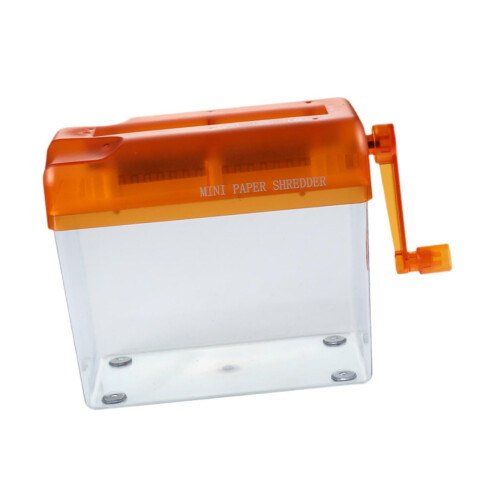 Manual Paper Shredder Hand Crank Cutting Tool