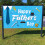 Vatertags-Partybanner, blauer Polyester-Hintergrund, 78,7 x 6