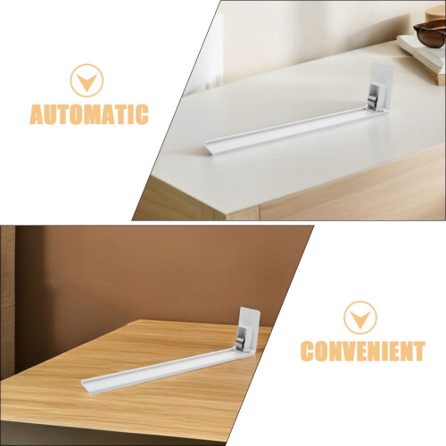 Dispenser per lattine a molla in plastica bianca, 4 pezzi 2