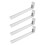Dispenser per lattine a molla in plastica bianca, 4 pezzi 6