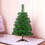 Silberner Weihnachtsbaum, 30 cm, künstlicher Mini-Kiefernbaum mit Lametta 5