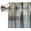 Rustic Tan Abstract Valance Curtains Brown Grey Rod Pocket 2