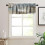Rustic Tan Abstract Valance Curtains Brown Grey Rod Pocket 6