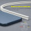 Rail de rideau de plafond flexible blanc 90 cm 2