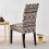 6-teiliges Set Stretch-Stuhlhussen mit Blumenmuster 4
