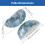 Cup Drawer Pulls Marble Honeycomb Blue 6 pcs 2