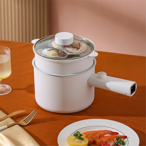 Electric Hot Pot White Multifunctional