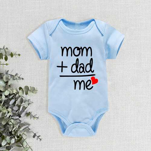 Baby Bodysuits Short Sleeve Letter Print 3M 2