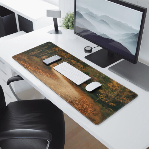 Gaming Mouse Pad Thanksgiving Pumpkin Sunflower Design 1