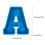 Moule à gâteau alphabet 3D lettres anglaises 3
