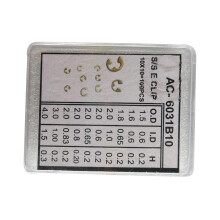 Assorted Chronograph Watch Pusher Button C-clip Ring 90 pcs
