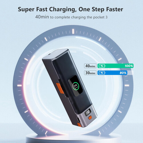 Osmo Pocket 3 Power Bank Charging Case with Type-C Cable 1
