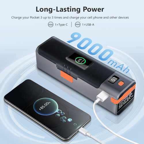 Osmo Pocket 3 Power Bank Charging Case with Type-C Cable 2