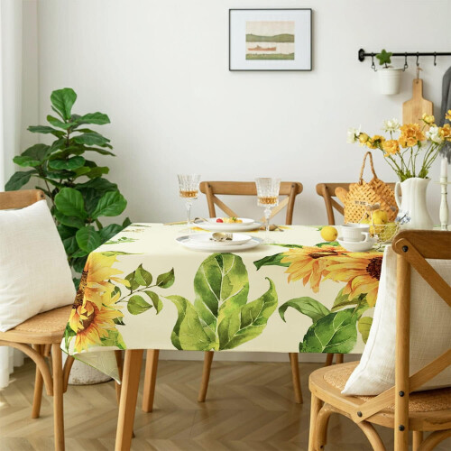 Nappe rustique tournesol 60 x 120 pouces 2