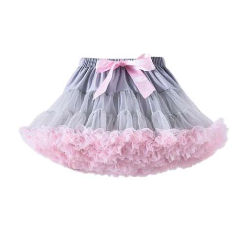 Mädchen-Tutu-Rock mit elastischem Bund, Tüll, bauschig, 1-teilig 2
