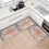 Tapis de cuisine bohème style rustique, lot de 2, lavable 3