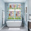 Easter Kitchen Curtains and Valances Set Brown White Bunny 4