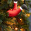 Bendable Santa Boots Decoration 28 cm Plush Legs with Black 6