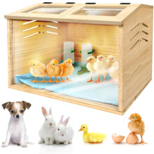 Glass Chewproof Hamster Cage Wooden Small Animals Guinea Pig Cages Openable Top