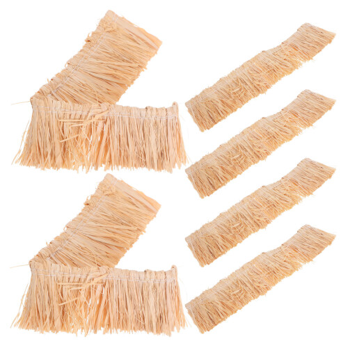 Small Grass Roof Thatch Material Khaki 6 pcs