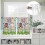 Easter Kitchen Curtains and Valances Set Brown White Bunny 8