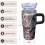 Isolierter Paisley-Reisebecher, 590 ml, Edelstahl 3