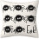 Set di 4 federe per cuscini "Boo" da 45x45 cm, stile rustico per Halloween. 4