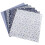Cotton Fabric DIY Set Dark Blue 7 Pieces 25x25cm 1