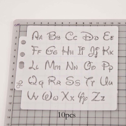 Alphabet Stencils Reusable Letter Painting Template Set 10 2