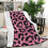 Fleece plaid met luipaardprint, 50x60 inch 2