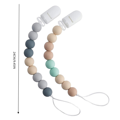 Silicone Pacifier Clip Baby Rust-Free Teething Relief 1