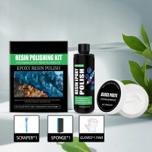 Epoxy Resin Polishing Kit with Compound for Artwork and