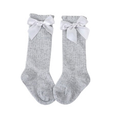 Toddler Socks Soft Cotton Lace Gray One Size