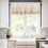 Spring Floral Kitchen Curtains Set with Valances 24 inch 3