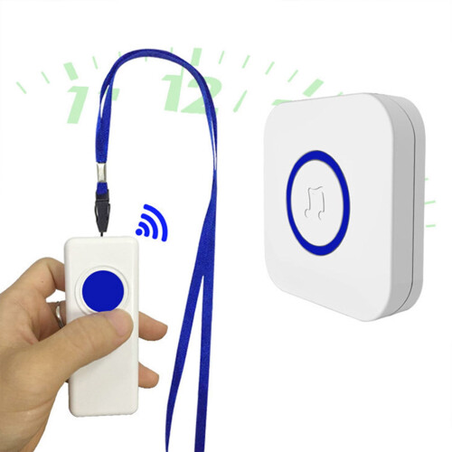 Portable Elderly Pager Wireless Doorbell Waterproof Long