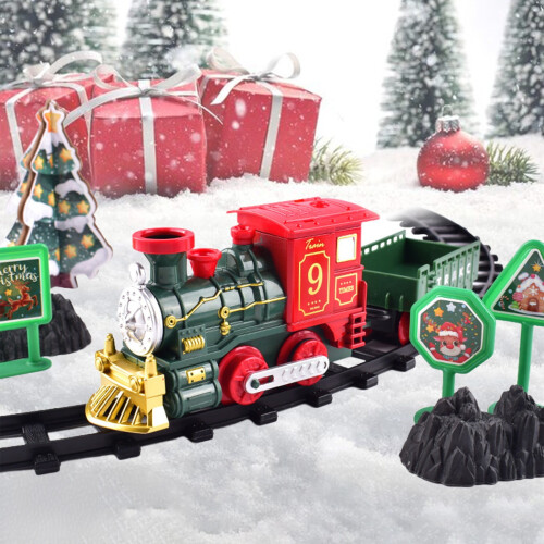 Electric Train Set Battery-Powered with Sound and Lights 1