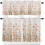 Spring Floral Kitchen Curtains Set with Valances 24 inch 2