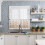 Spring Floral Kitchen Curtains Set with Valances 24 inch 6