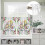 Set di tende e mantovane da cucina pasquali con gnomo e coniglio 8