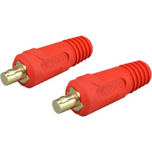 TIG Welding Cable Panel Connector DKJ35-50 315A Red 2pk