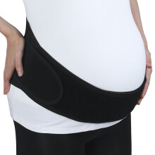 Maternity Belly Band Adjustable Soft Black