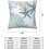 Fodere per cuscini da spiaggia costiera, set da 2 pezzi, 18x18 cm, conchiglie marine 2