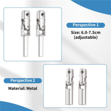 2PCS Upgrade Metal Driving Shaft for WPL HengLong 1/16 RC Car Parts Crawlers Truck,Silver