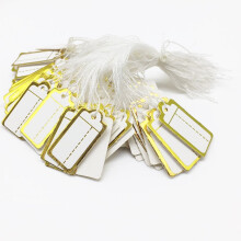 Golden Paper Price Tags with Hole for Jewelry Shop 500