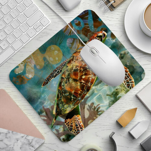 Υποβρύχιο Mouse Pad για Θαλάσσιες Χελώνες 21x25cm Αντιολισθητικό 1