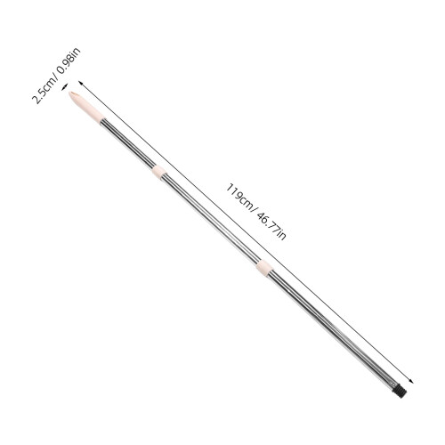 Manche de balai de rechange en acier inoxydable avec système fileté 1