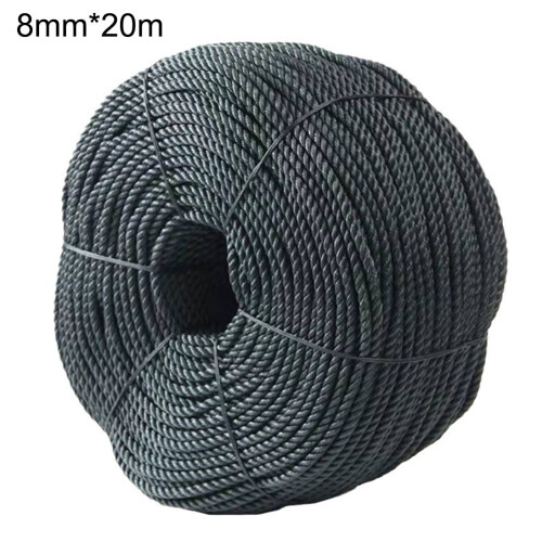 Black Braided Polyethylene Rope 100ft